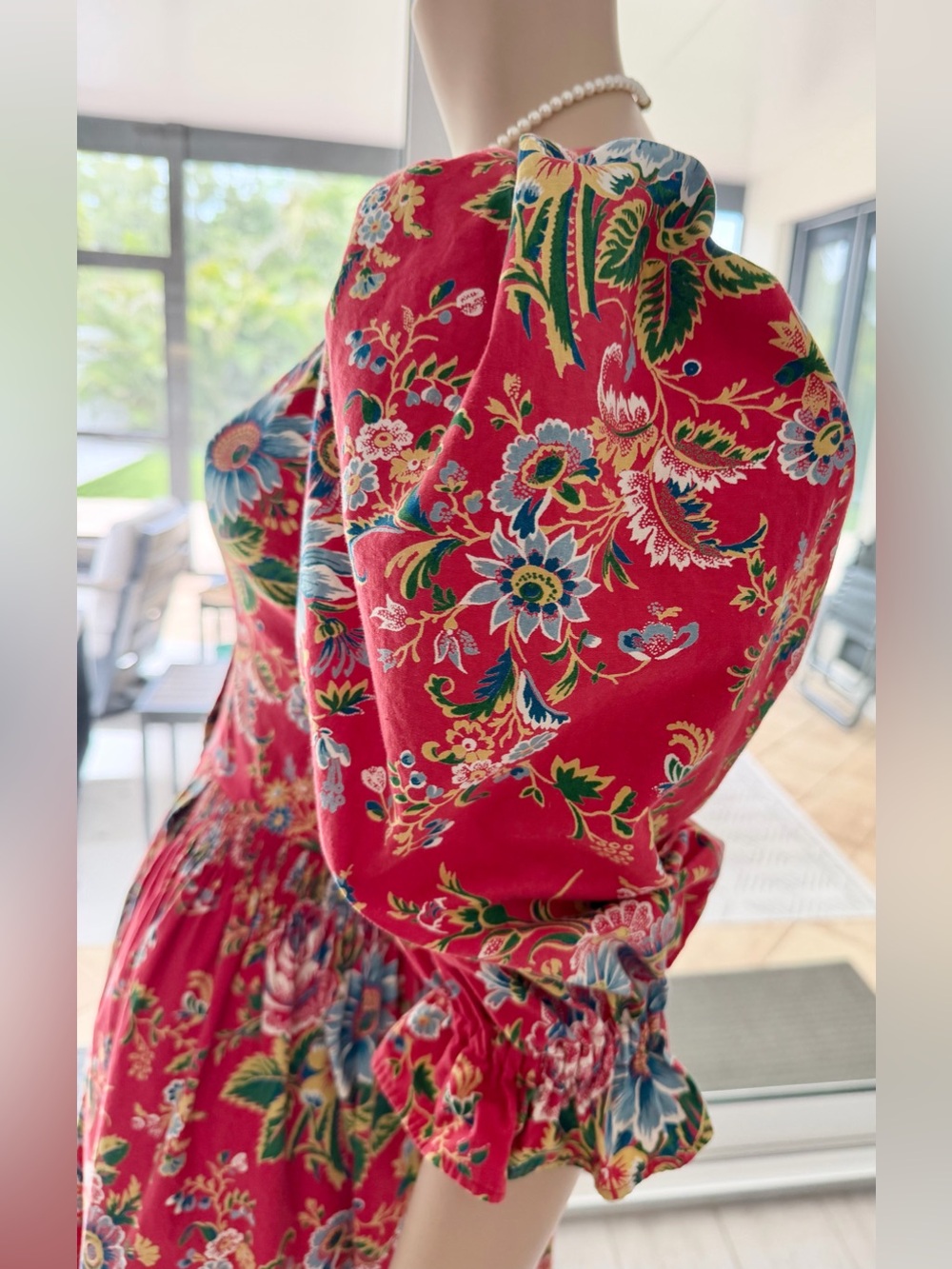 Rare Vintage Sportalm Kitzbühel Red Floral Dress | Austrian Made Size 36 / XS-S - Picture 10 of 17